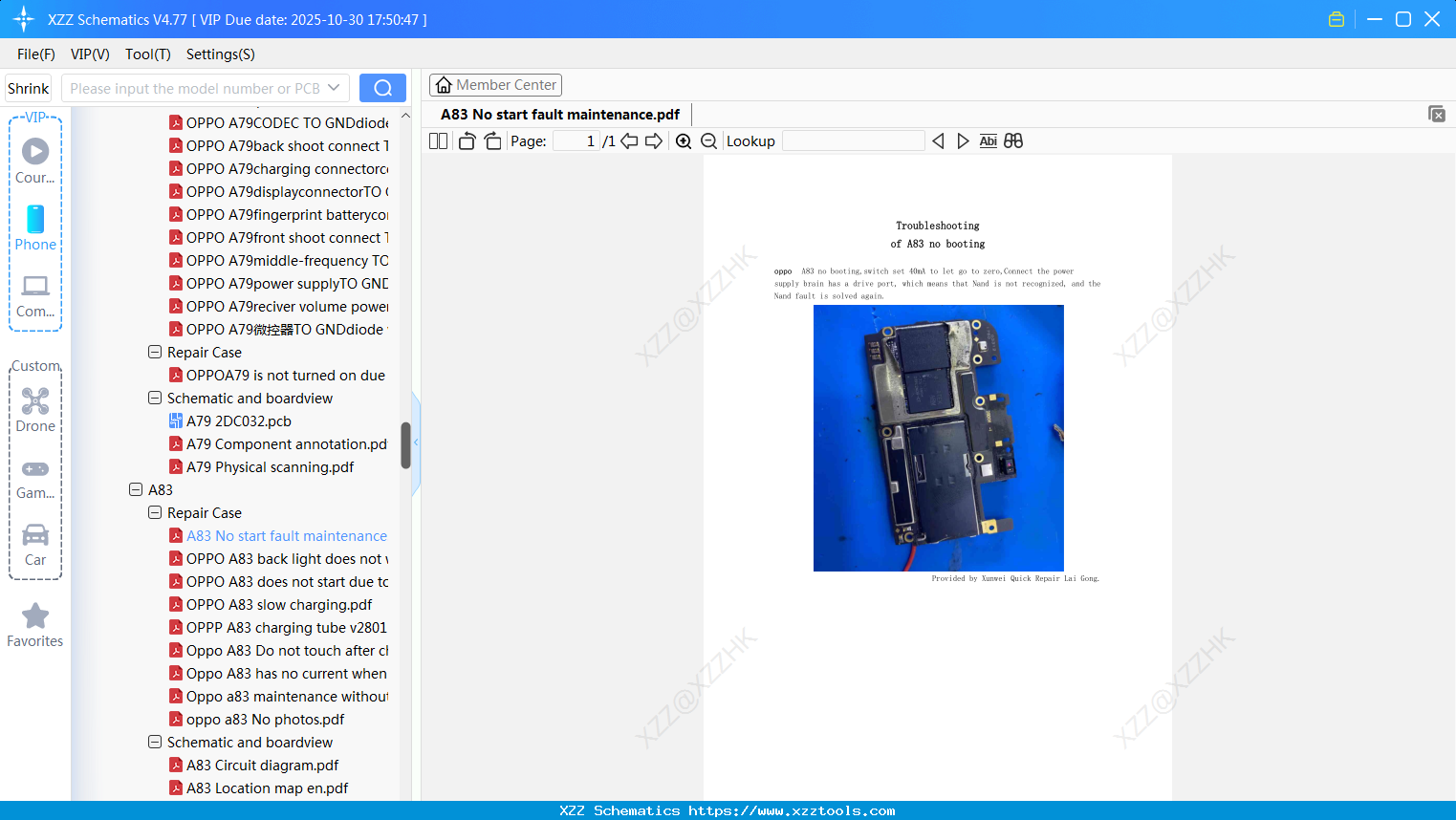 OPPO A83 No Start Fault Maintenance